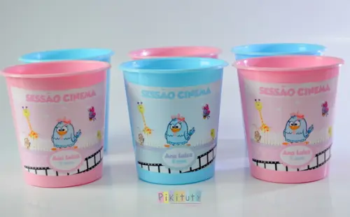 Balde de Pipoca Galinha Pintadinha