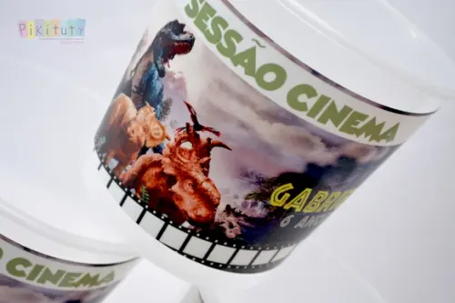 Balde De Pipoca Grande Dinossauros