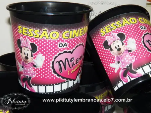 Balde De Pipoca Grande Minnie