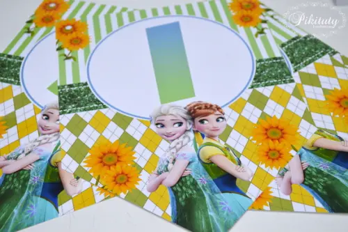 Bandeirolas Grandes Frozen Fever