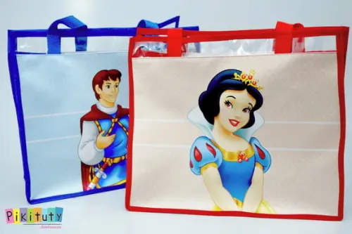 Bolsa de praia Branca de Neve e o Príncipe