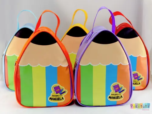 Bolsa em Formato de Lápis - Pintando o 7