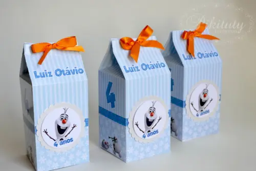 Caixa de Leite - Olaf Frozen