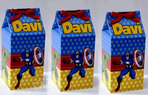 Caixa de Leite - Vingadores