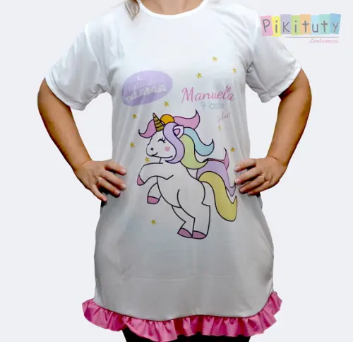Camisola com manga Unicórnio