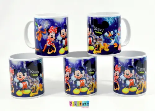 Caneca De Porcelana - Mickey E Minnie