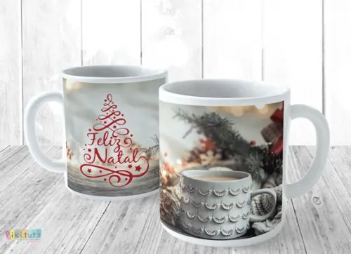 Caneca de Porcelana - Natal