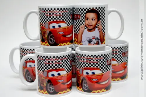 Caneca de Porcelana Carros Disney