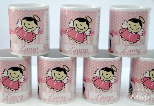 Caneca De Porcelana Batizado Menina