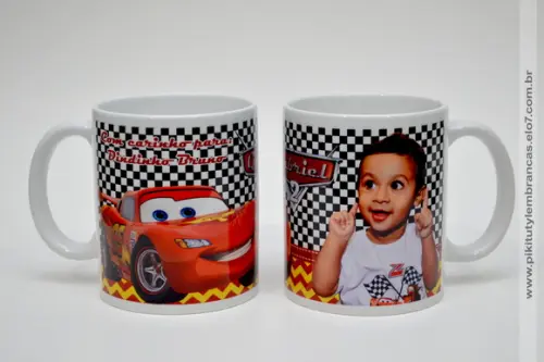 Caneca de Porcelana Carros Disney