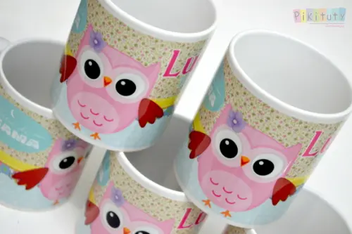 Caneca de Porcelana Corujinha