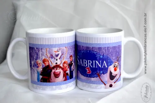 Caneca De Porcelana Frozen