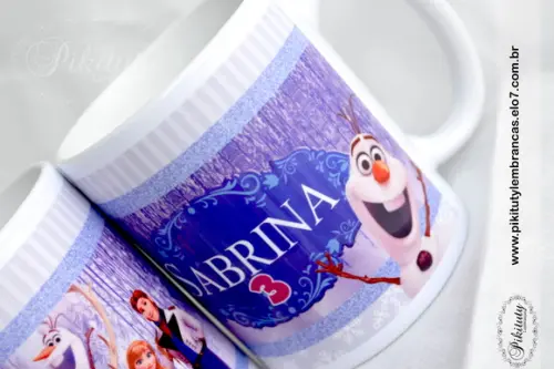 Caneca De Porcelana Frozen