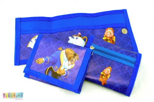 Carteira infantil A Bela e a Fera