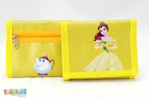 Carteira infantil A Bela e a Fera
