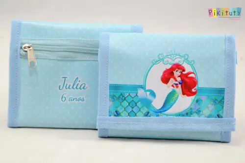 Carteira infantil Ariel A pequena sereia