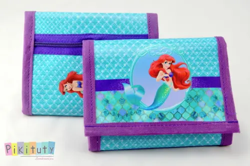 Carteira infantil Ariel A pequena sereia