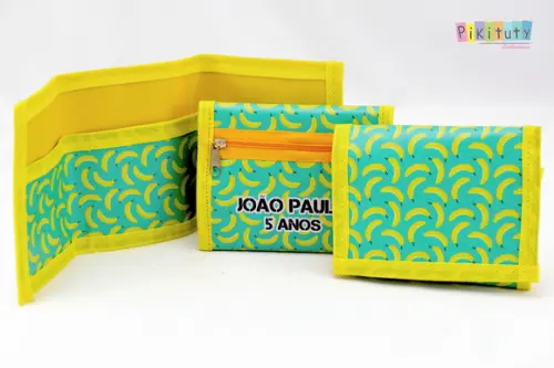 Carteira infantil Bananas