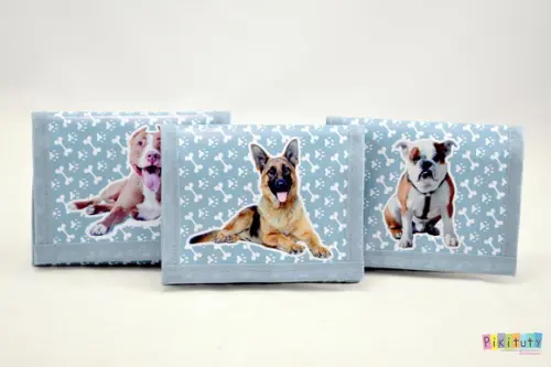Carteira infantil Cachorros