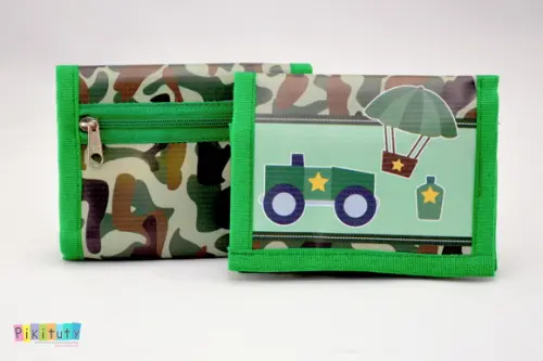 Carteira infantil Camuflado Exército
