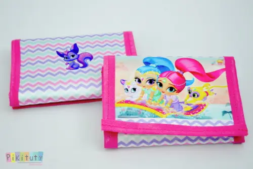 Carteira infantil shimmer e shine