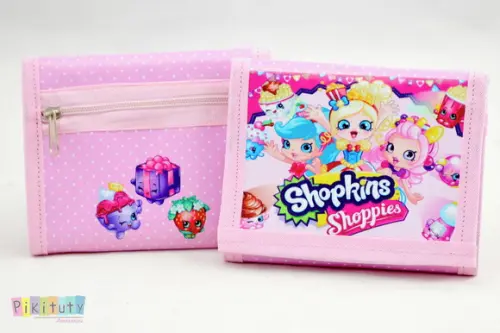 Carteira infantil shopkins