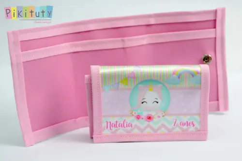 Carteira infantil Unicórnio