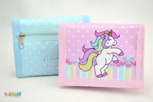 Carteira infantil Unicórnio