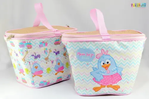 Cesta Pic Nic térmica - Galinha Pintadinha