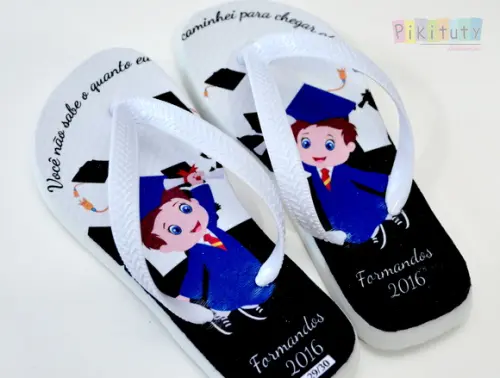 Chinelo Formatura meninos