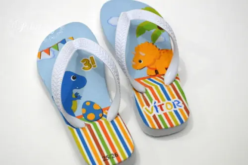 Chinelo Personalizado - Dinossauros