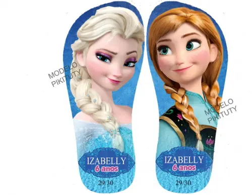 Chinelo Personalizado - FROZEN