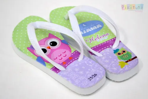 Chinelo Personalizado - Corujinha