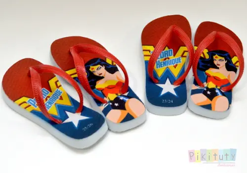 Chinelo Personalizado - Mulher Maravilha