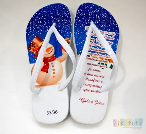 Chinelo Personalizado - Natal