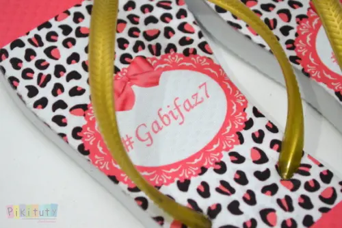 Chinelo Personalizado - Oncinha