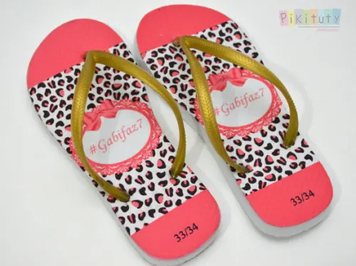 Chinelo Personalizado - Oncinha