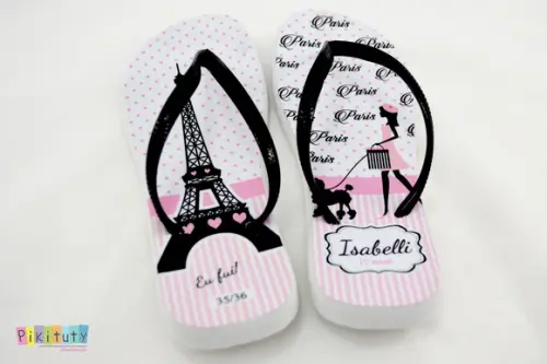 Chinelo Personalizado - Paris