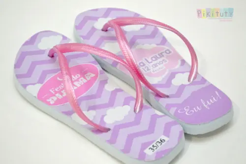 Chinelo Personalizado - Nuvens