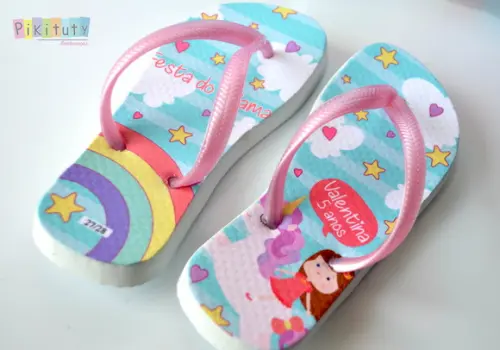 Chinelo Personalizado - Unicornio