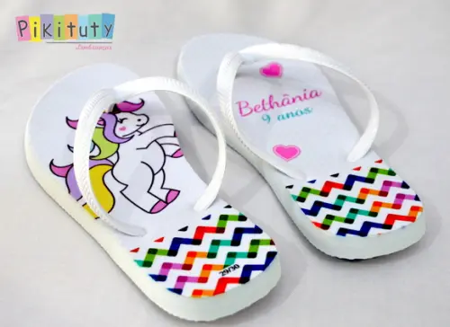 Chinelo Personalizado - Unicornio