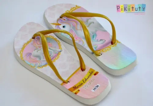 Chinelo Personalizado - Unicornio