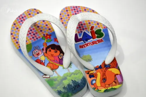 Chinelo Personalizado Dora a Aventureira