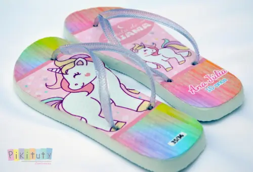 Chinelo Personalizado - Unicornio