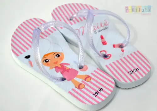 Chinelo Personalizado Noite de Beleza