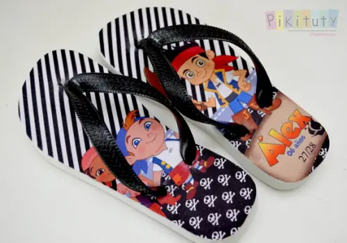 Chinelo Personalizado Jake e os piratas
