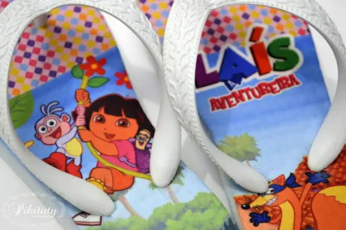 Chinelo Personalizado Dora a Aventureira