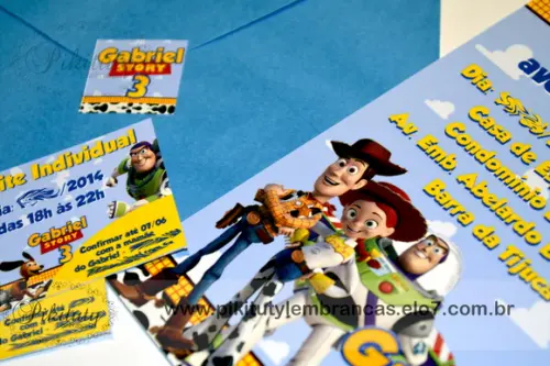 Convite 10x15 Toy Story