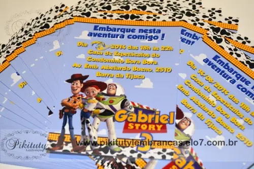 Convite 10x15 Toy Story