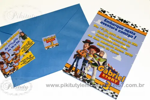 Convite 10x15 Toy Story